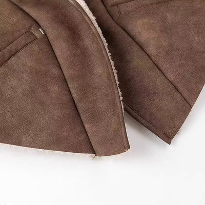 viral brown leather jacket
