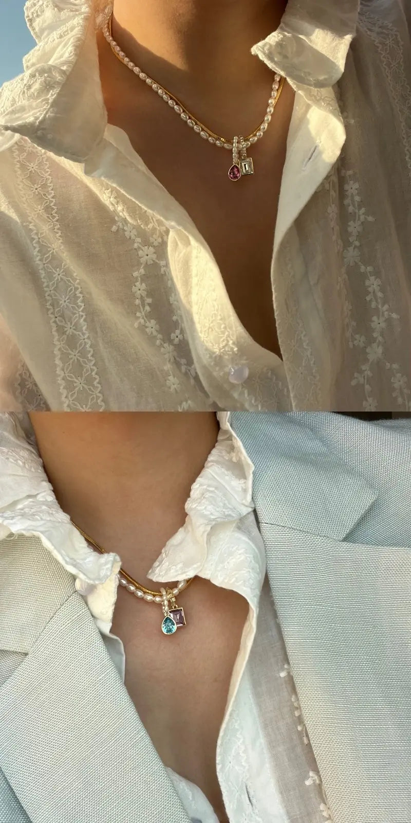 velour Luxe shiny chain