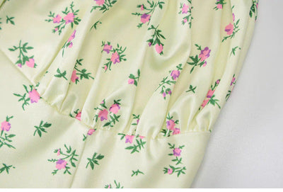 velour yellow summer dress
