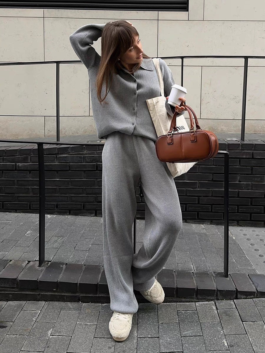 cozy grey fall set