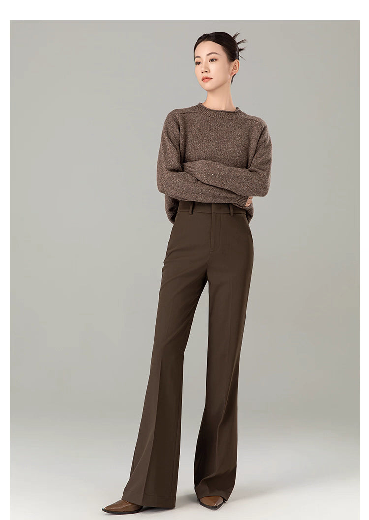 Elegance brown office pants