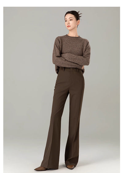 Elegance brown office pants