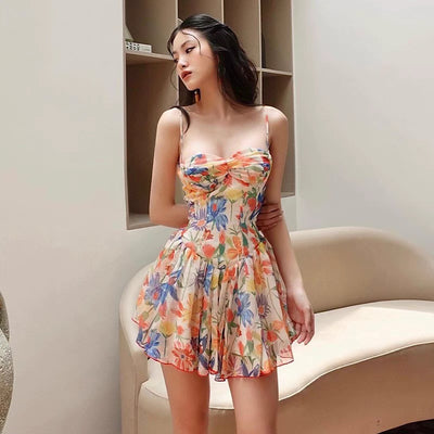 velour sunny flower dress