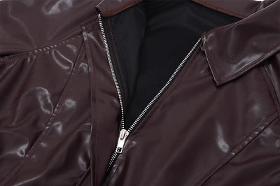 Amalia dark red fall jacket