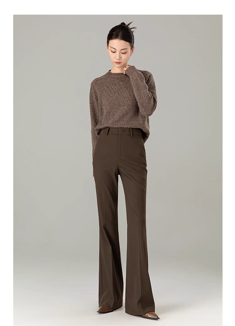 Elegance brown office pants