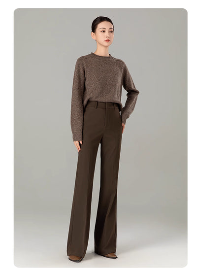 Elegance brown office pants