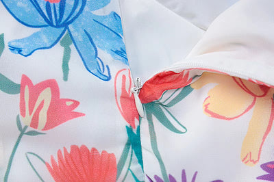 velour sunny flower dress