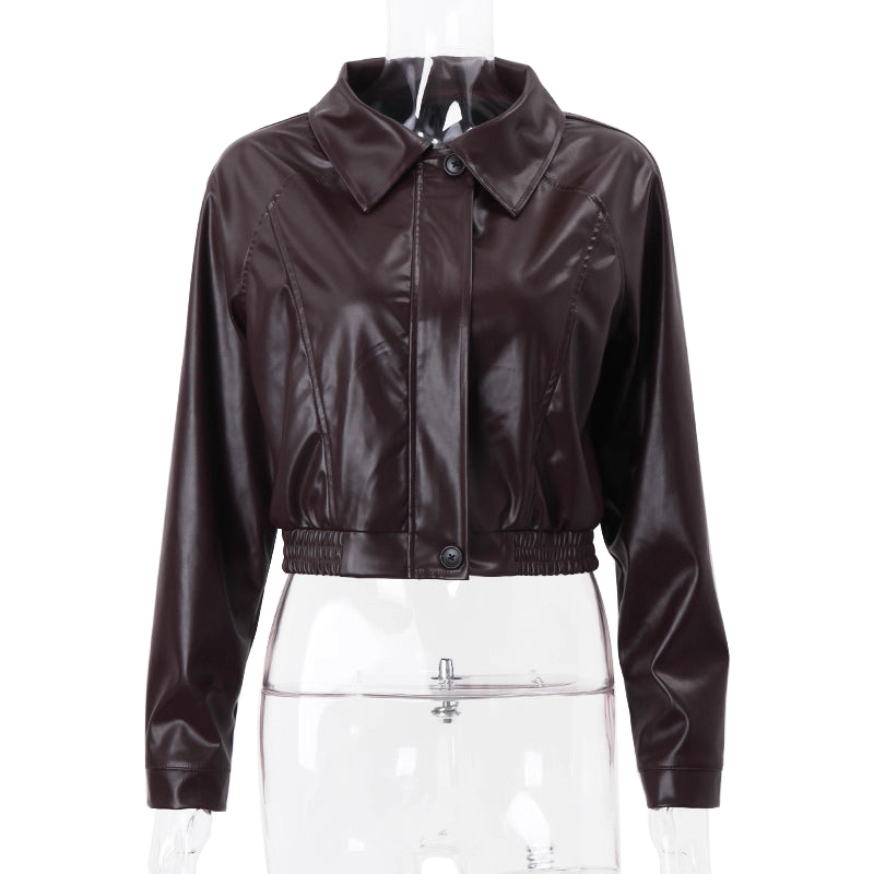 Amalia dark red fall jacket
