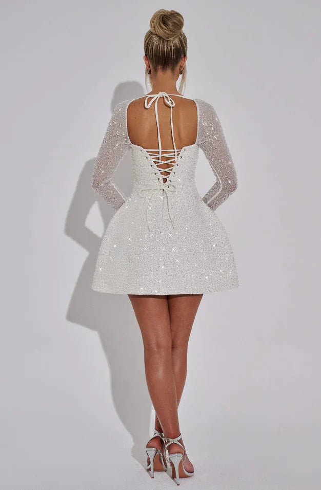 velour Luxe shiny dress