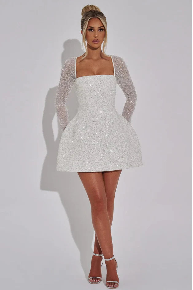 velour Luxe shiny dress