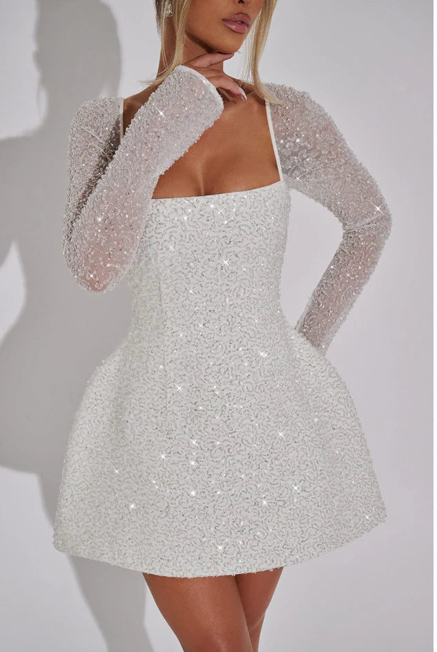 velour Luxe shiny dress